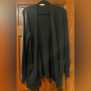 Madewell Black Open Front Cardigan size small